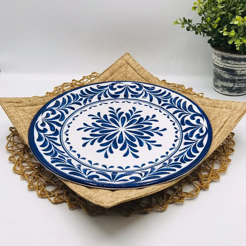 Microwave Dinner Plate Cozie, Plate Size Neutral Cottage Core
